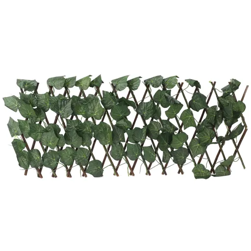Artificial Hedges Fence Simulation Expandable Sun Protection Waterproof Artificial Topiary Hedge Plant for Garden Grape Leaves