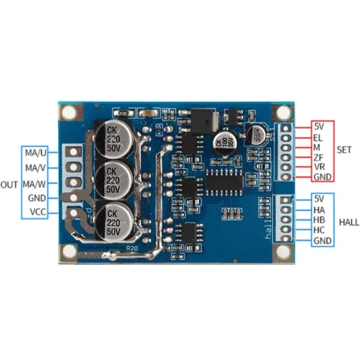 Brushless Motor Controller, DC Motor Speed Controller, Hall BLDC Control Board, Brushless Motor Regulator, Durable