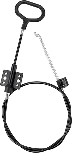 Sofa Recliner Cables Sofa and Reclined Chair Replacement Part D Ring Couch Recliner Pull Handle with S Tip for Cable Total Length 36.5 Inch Exposed Length 5Inch (1 Pack Black)