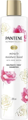 Pantene Pro-V Nutrient Blends Miracle Moisture Boost Shampoo 270ml - Rose Water