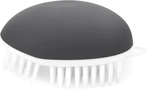 Vegetable Brush Potato Scrubber Brush Non Slip Comfortable Fruit Cleaning Tools for Washing Fruit Mushrooms Carrot or Tough-Skinned Vegetables (1 Pack Grey)