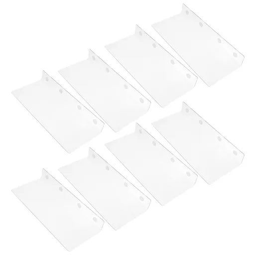 Clear Adjustable Acrylic Shelf Dividers for Kitchen Cabinets, Home Closets, and Storage Organization
