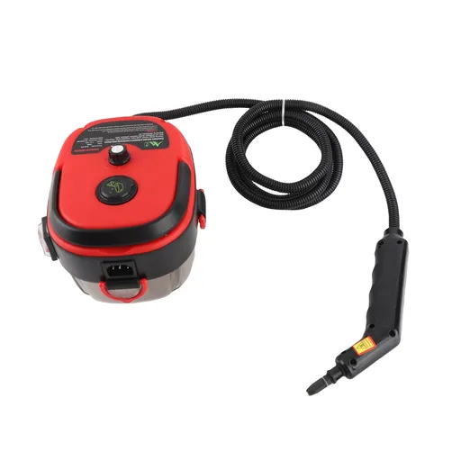 1500W Portable Handheld Steam Cleaner 105℃ High Temperature Steam Deep Cleaning Machine with Removable Water Tank 3 Brush Heads Bend Nozzle Window Scraper with Cloth Cover for Kitchen Bathroom