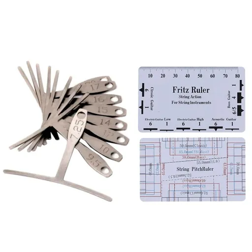 Guitar Luthier Measuring Tools Kit String Ruler, for Guitar Repair