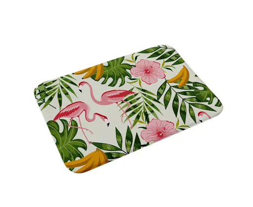 Stylish Flamingo Rug Kitchen Bathroom Anti-slip Doormat Carpet Floor Mat Home Decor