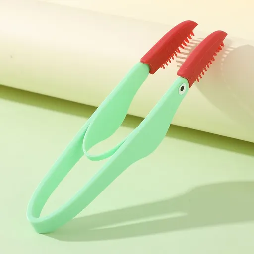 4-Pack Green Pet Eye Cleaning Brushes with Precisice Tweezer - Silicone Soft-Tip Tear Stain & Eye Crust Cleaner, Safe for Dogs and Cats