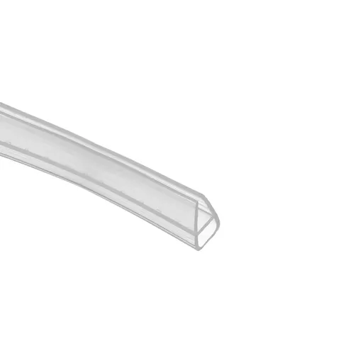 Transparent U Shape Silicone Seal Strip for Glass Doors Windows - 0.6cm x 100cm