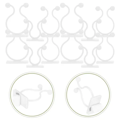 Durable Vine Climbing Clips, White Plastic, Ideal for Decor, 90Pcs