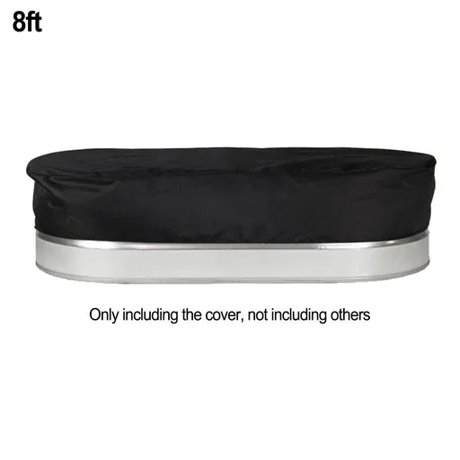 4Ft/6Ft/8Ft Bathtub Cover Pool Hot Tub Cover Oval Reservoir Ice Bath Cover Tank Cover Oxford Cloth Waterproof Tank Pool Cover 8Ft 8'