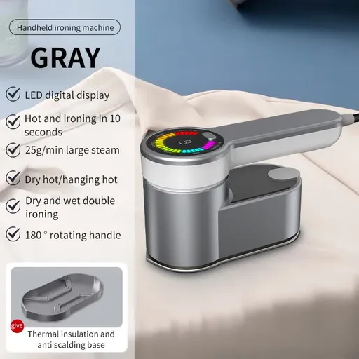 Handheld Garment Steamer Portable Compact Mini Grey