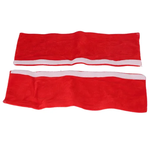 2Pcs Refrigerator Door Handle Covers Kitchen Appliance Decor Non Skid Static Protector Red