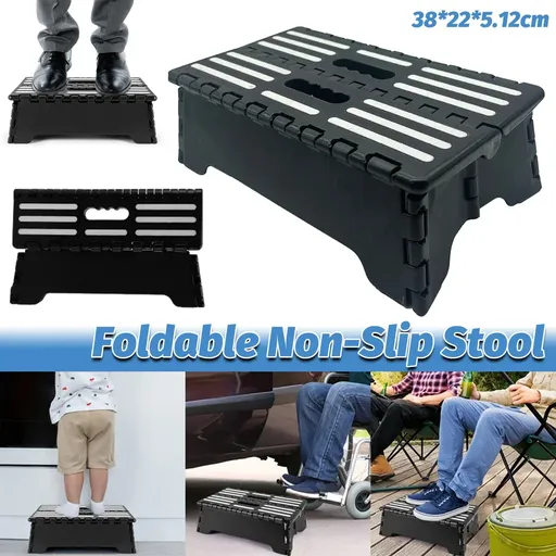 Portable Anti Slip Folding Step Stool Half Step Ladder for Elderly Seniors Use