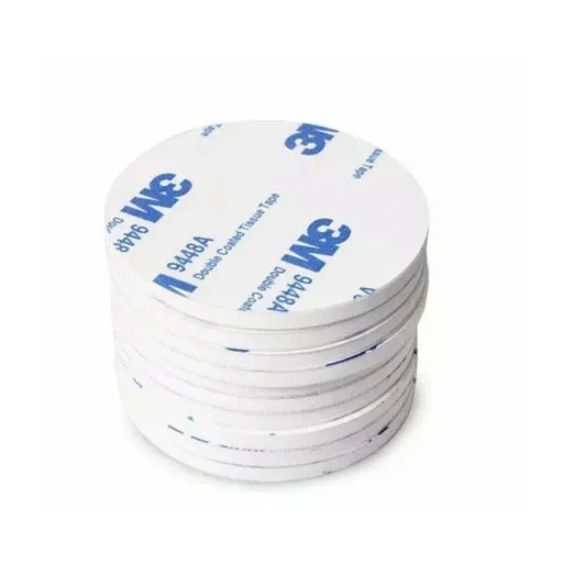 Round 60 x 3mm 3M Double Sided Foam Sticker Tape Side Wall Car Self Adhesive Pads - 12pcs