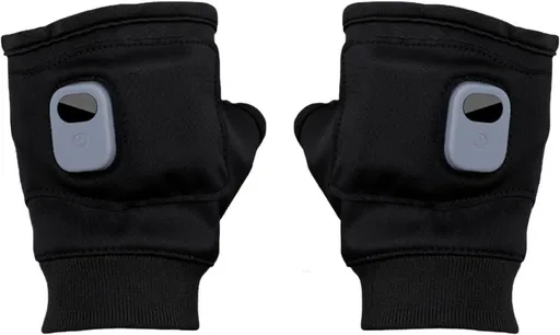 Rechargeable Wireless Heated Gloves Women'S Heated Gloves Fingerless Heated - Black - Size Fits Adult Hands