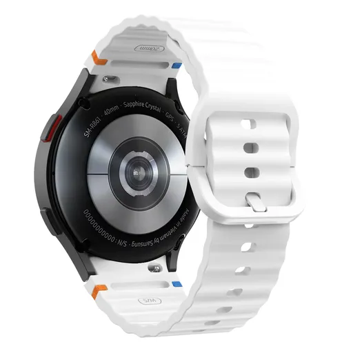 Silicone Watch Band Compatible with Samsung Galaxy Watch 7 FE White