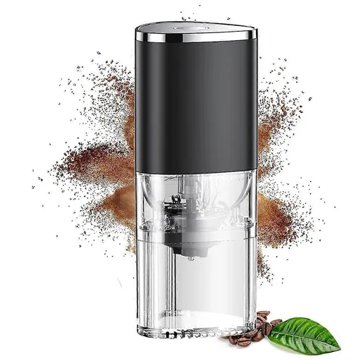 Electric Burr Coffee Grinder - Mini Cordless Coffee Bean Grinder for Home & Travel
