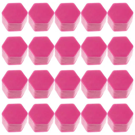 Hub Nut Cover Purple Silicone 20pcs