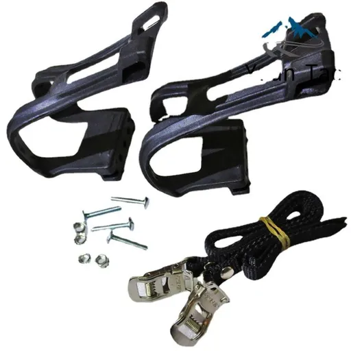Bicycle Toe Clip, Bike Double Adhesive Straps Cycling Pedal Accessory Bike Accessories Straps Pedals Indoor Pedal Toe Clip Nylon