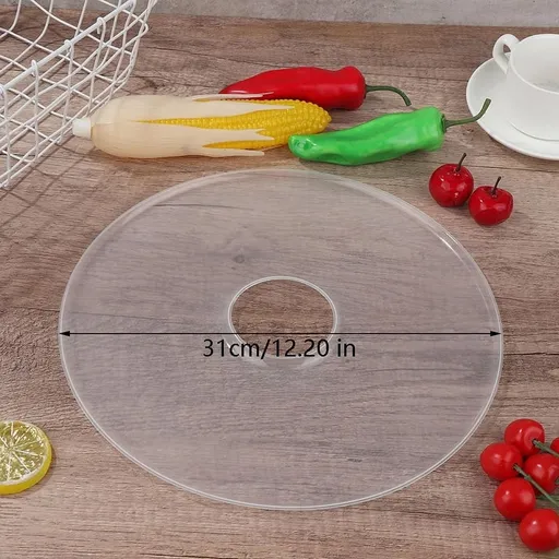Replacement Round Fruit Dehydrator Tray Plate for Food Dryers, Efficiently Designed Rounded Saucer Pan for Even Drying
