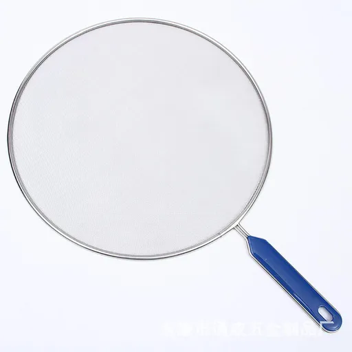 Grease Splatter Screen Stainless Steel Splash Protector Guard Fine Mesh Iron Skillet Lid Hot Oil Splash Shield , 21cm/8.3inch