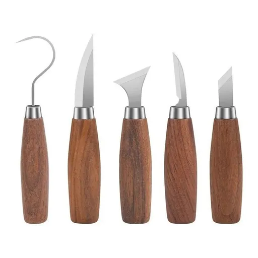 Wood Carving Kit Kit Wood Carving Tools Set for DIY Crafts for Wood DIY Beginners,Carving Kit for Beginners (Brown)