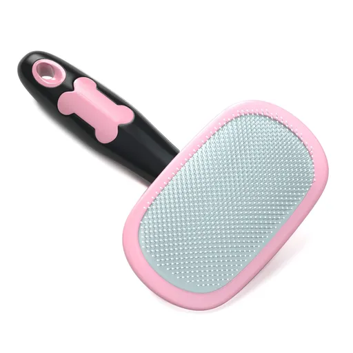 1 PCS Dog Brush & Cat Brush- Pet Grooming Brush- Shedding Grooming Tools Dog Brush & Cat Brush (Pink)