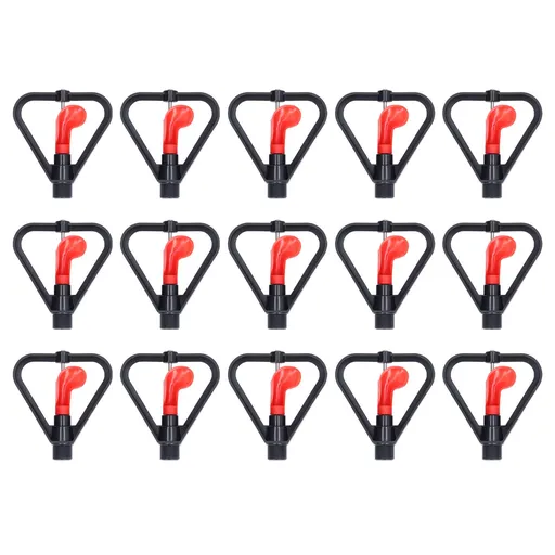 15pcs G1/2in Male Thread Water Sprinkler Rotating Automatic Water Spray Misting Nozzle for Yard Garden Irrigation System