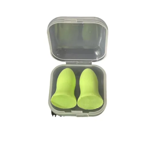 Ear Plugs, 3 Pair with Case for Sleeping, Snoring, Loud Noise, Traveling, Concerts, Construction, & Studying, Green,