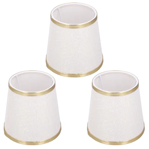 3PCS E14 Lampshade Barrel Shape Table Lamp Shade Meson Installation Fabric Bedroom Ceiling Lamp Shade