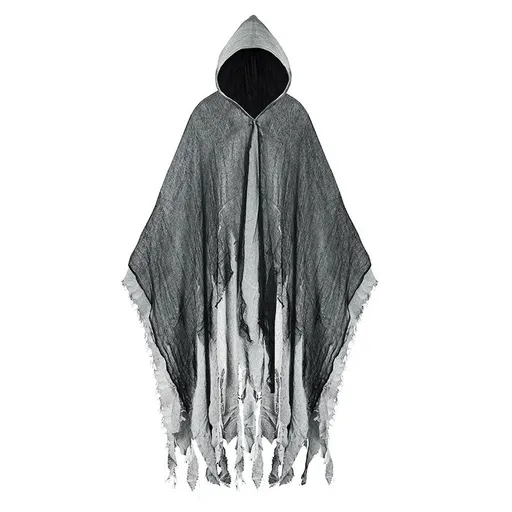 HSX Halloween Zombie Cloak Costume Props Gray cloak Free size