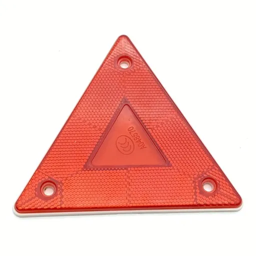 Slow Moving Vehicle Sign, Reflector Vehicle Triangle Warning Sign, Plastic Reflective Safety Stickers for Golf Cart, Truck