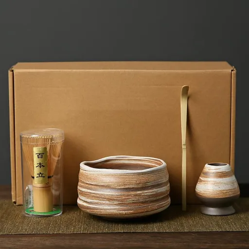 Matcha Whisk Set - Traditional Bamboo Tea Set for Ceremony Use