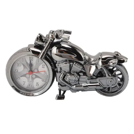 Motorcycle Alarm Clock Ingenious Vintage Simulation Motorcycle Model Alarm Clock for Children Home Car Office 168B Dark Gold, Single Color