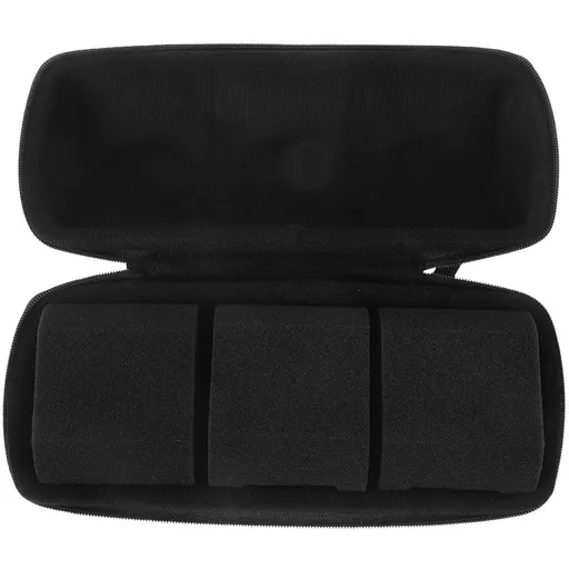 Men's Travel Watch Case Black Scratch-Resistant Rectangular EVA Oxford Protective Pouch