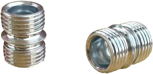 Vega 4-Pack Small Threaded Pole Connectors for 3/4" Shelving Posts, Industrial Style, Wire Rack Shelving