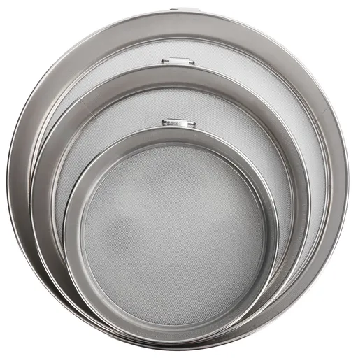 3Pcs Flour Sieve Set 304 Stainless Steel Round Flour Powder Filter Sifter Baking Utensil