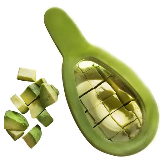 Avocado salad Stainless Steel Chunks scoop Slicer Cuber and Dicer Chopper knife Remove Pit Safety,pitter coop Slice and maker