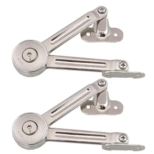 2 Packs [Upgraded] Cabinet Furniture Door Lift Stay Support Hinge Damper - Opening Angle 75°/90°/110° - Come with Hex Key