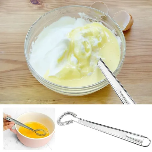 304 Stainless Steel Spring Whisk Cream Mixing Spoon Kitchen Utensil Tool for Baking and Cooking