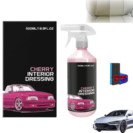 Multi-Surface Car Interior Cleaning Spray, Interior Dressing for Cars Detailing, Car Dirt Grime Eliminator Spray, All-Purpose Household Cleaners for Leather, Dashboard, Glass