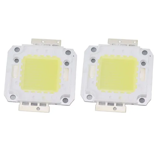2 Pieces 100W COB LED Light Chip 9600LM 6000K LED Light Chip Beads for LED Casting Light 32‑36V