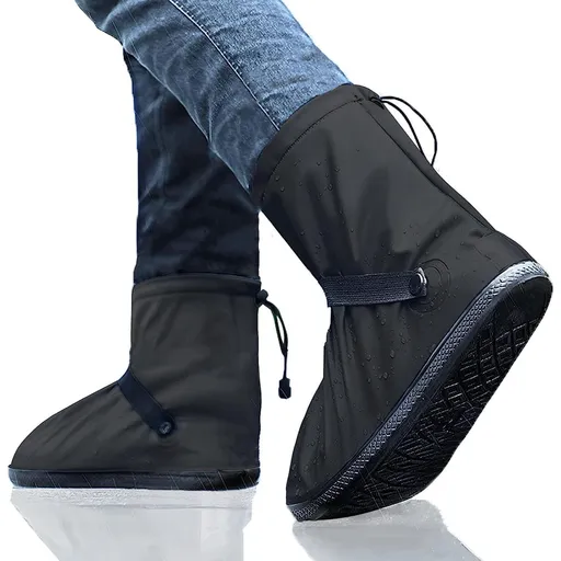 Waterproof Shoe Covers for Rain and Snow - Reusable, Portable and Foldable - Ideal for Travel, Cycling, Hiking, Fishing