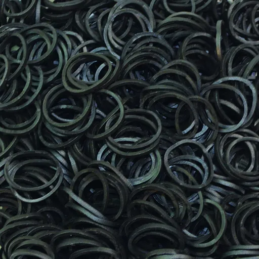 4800 LOOM BANDS Rubber Refill Kit DIY Magical Bracelet 192 S Clips 16 Hooks BULK - Plain Black - Plain Black