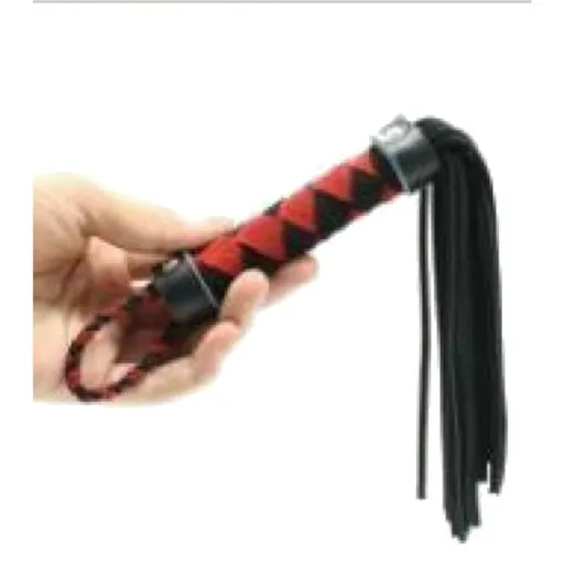 House Of Dasein Mini Flogger Spanking Whip Bondage Kink Fetish Restraints - Black