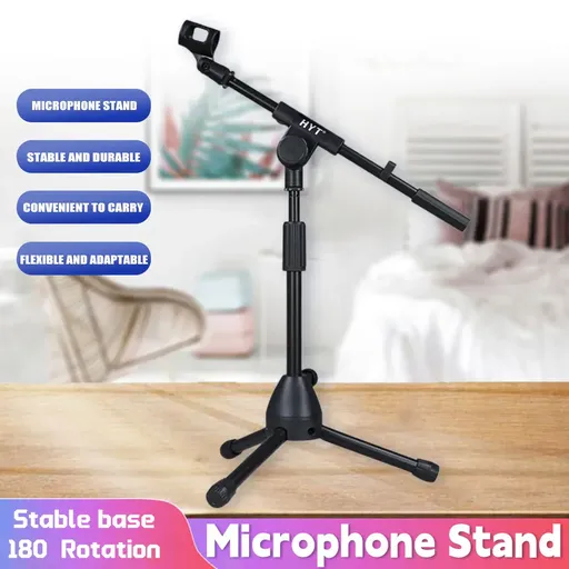 Pickup Microphone Stand Guitar Erhu Drum Band Compact Mic Tripod Small Bracket