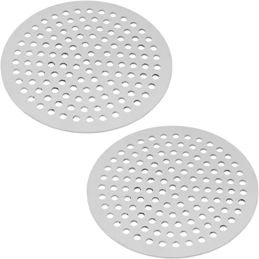 Round Drain Cover Grates 3.15"/8cm Dia Drain, 304 Stainless Steel Drainage Grate Cover Round Replacement Floor Drain Strainer for Shower, Bathroom Floor, Balcony, and Outdoor Garden Drains -2pcs