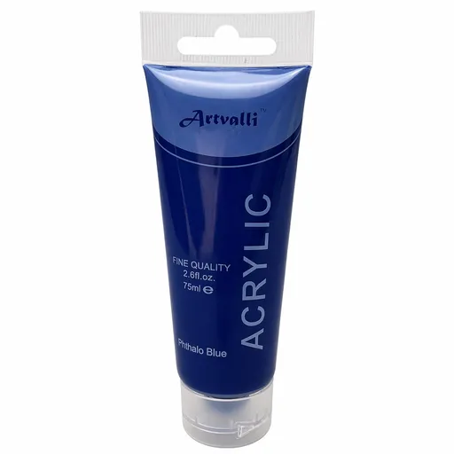 Acrylic Paint 75ml Tube Water Based Non Toxic Artist Craft - Phthalo Blue