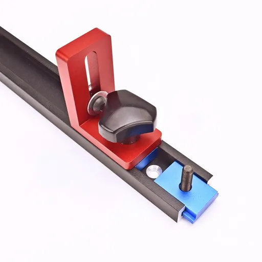30 Type Track Stop, Router Aluminium Alloy Woodworking Rail Connector Tool for Standard T-shaped Track, Hole Saw