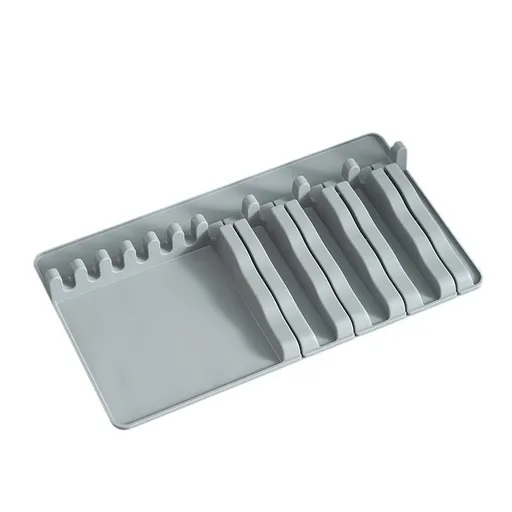 Knife Holder, In Drawer Knife Block Holder Expandable Knife Organizer, Spoon Rest for Stove Top,Flat Knife Block
