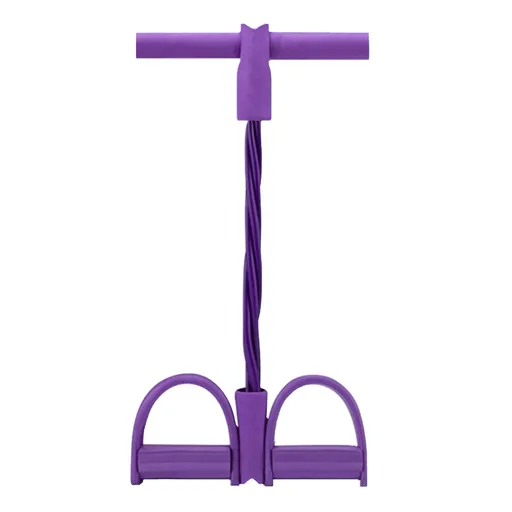 4-Tube Pull Rope Multifunctional Tension Rope Body Trainer Bodybuilding Equipment for Abdomen/Arm/Yoga Stretching Slim Training